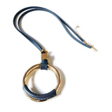 Punk Style Leather Charm Pendant Necklace