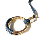 Punk Style Leather Charm Pendant Necklace