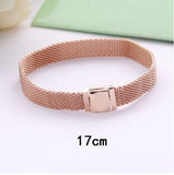 REFLEXIONS Mesh Clip Reflection Bracelet 925 Silver