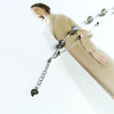 S925 Silver Labradoite Double-Layer Bracelet for Women