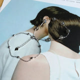 S925 Silver Labradoite Double-Layer Bracelet for Women