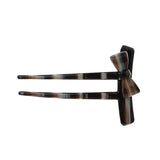 Retro Bowknot Hair Sticks Acetate Hairpins U Shaped Hair Pin Tortoiseshell