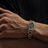 Silver God's Eye Totem Phoenix Bracelet