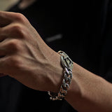Silver God's Eye Totem Phoenix Bracelet