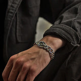 Silver God's Eye Totem Phoenix Bracelet