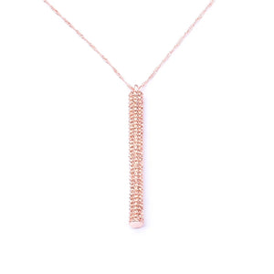 Rhinestone Geometric Long Necklace for Women Costume Jewelry