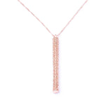 Rhinestone Geometric Long Necklace for Women Costume Jewelry
