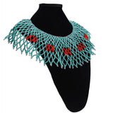 Multi-layer Hollow Rice Bead Necklace Double Stitching