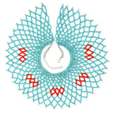 Multi-layer Hollow Rice Bead Necklace Double Stitching