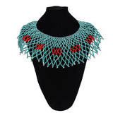 Multi-layer Hollow Rice Bead Necklace Double Stitching