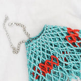 Multi-layer Hollow Rice Bead Necklace Double Stitching