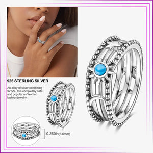 925 Silver Infinity Butterfly Zircon Heart Ring