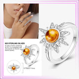 925 Silver Infinity Butterfly Zircon Heart Ring