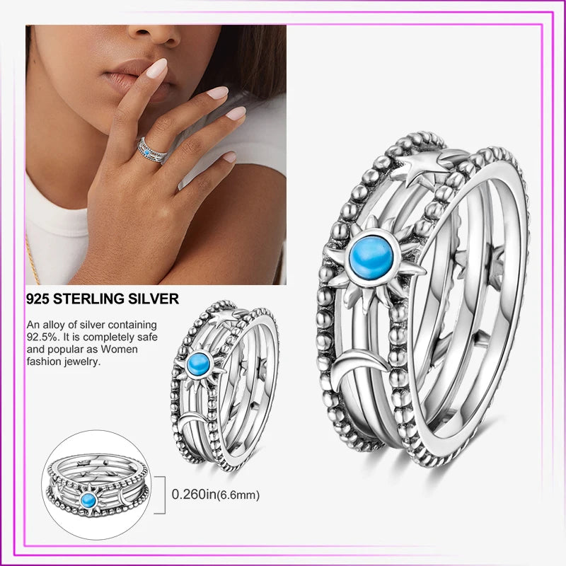 925 Silver Infinity Butterfly Zircon Heart Ring
