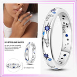 925 Silver Infinity Butterfly Zircon Heart Ring