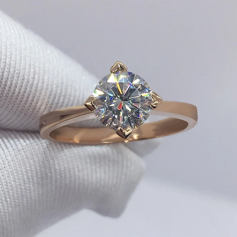 Classic 4-Claw Zircon Wedding Jewelry For Women