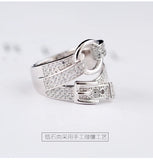 925 Sterling Silver Wedding Engagement Ring For Lover Gift