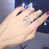 925 Sterling Silver Wedding Engagement Ring For Lover Gift