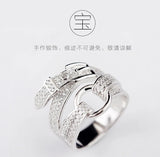 925 Sterling Silver Wedding Engagement Ring For Lover Gift