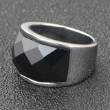 Crystal Stone Wedding Ring 316L Stainless Steel Anillos