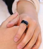 Crystal Stone Wedding Ring 316L Stainless Steel Anillos