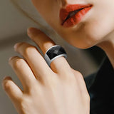 Crystal Stone Wedding Ring 316L Stainless Steel Anillos