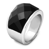 Crystal Stone Wedding Ring 316L Stainless Steel Anillos
