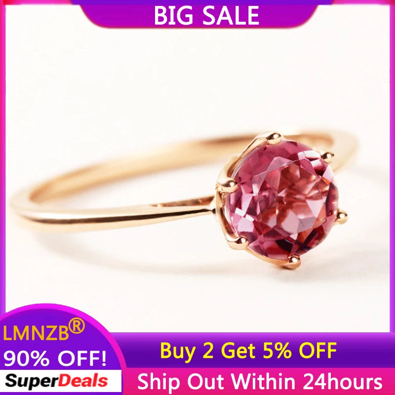 Red Crystal Ruby Ring Tibetan Silver Wedding Jewelry Women