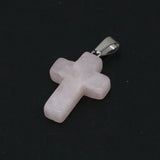 Rose Quartzs Pendant Charms Natural Stone Pink Quartz Crystal Pendants