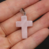 Rose Quartzs Pendant Charms Natural Stone Pink Quartz Crystal Pendants