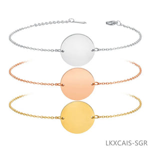 Round Chain Bracelet Charms Women's Engagement Chain