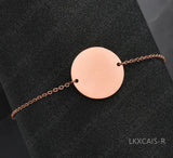 Round Chain Bracelet Charms Women's Engagement Chain