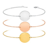 Round Chain Bracelet Charms Women's Engagement Chain