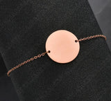 Round Chain Bracelet Charms Women's Engagement Chain