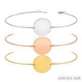 Round Chain Bracelet Charms Women's Engagement Chain
