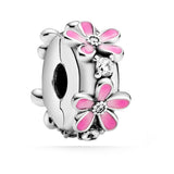 S925 Sterling Silver Daisy Flower Charm DIY Jewelry Romantic Gift