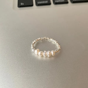 Baroque Pearl 925 Sterling Silver Ladies Ring