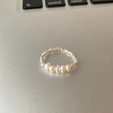Baroque Pearl 925 Sterling Silver Ladies Ring
