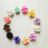 Sexy Harajuku Leather Punk Choker Necklace Flower Gold-color O-Round Rivets
