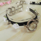 Harajuku Leather Punk Choker Necklace Rivets Collar