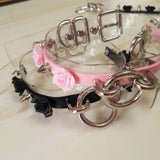 Harajuku Leather Punk Choker Necklace Rivets Collar