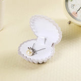 Shell Shape Velvet Jewelry Box for Wedding Engagement