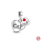 Silver 925 Couple Love Beads Tower Camera Pendant for Bracelets DIY