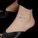 Vintage Coin Bell Anklet for Women Girls Summer Beach Jewelry