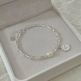 Sparkling Adjustable Bracelet for Women Pearl Wedding Party Jewelry