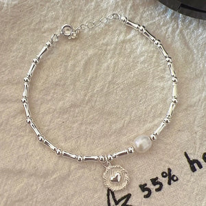 Sparkling Adjustable Bracelet for Women Pearl Wedding Party Jewelry