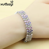 Silver CZ Huge Bracelet for Women