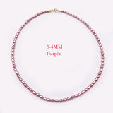Joker Mini Rice 3-4MM Pearl Clavicle Chain Necklace