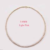 Joker Mini Rice 3-4MM Pearl Clavicle Chain Necklace
