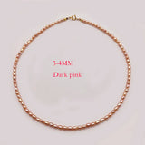 Joker Mini Rice 3-4MM Pearl Clavicle Chain Necklace
